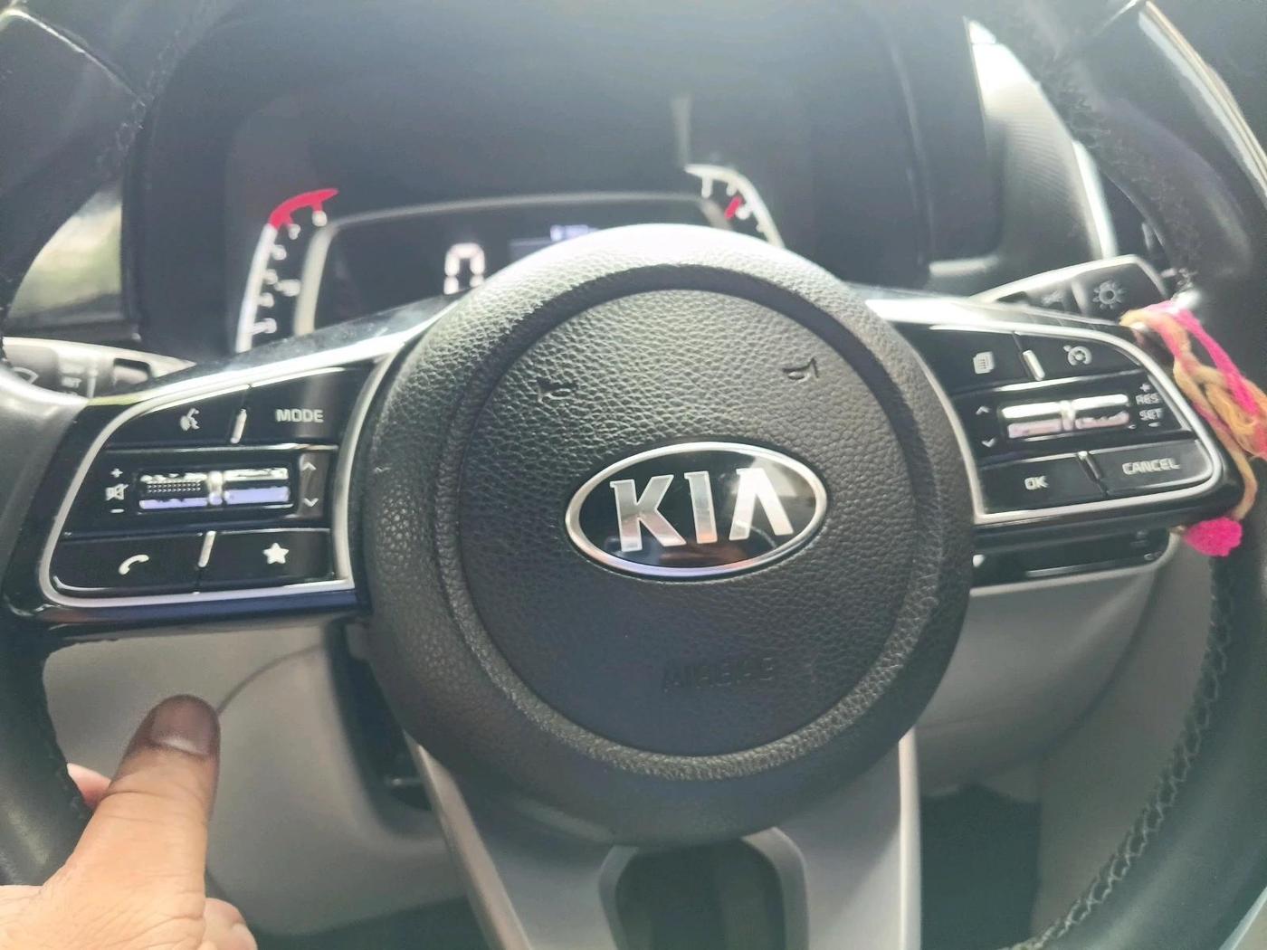 2021 KIA SONET HTX 1.0 IMT, Petrol, Manual, 95,143 km, interior