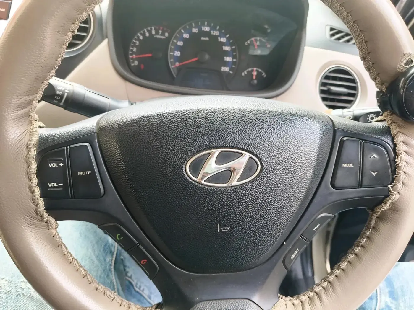 2014 Hyundai Xcent S 1.2, CNG, Manual, 1,12,786 km, interior