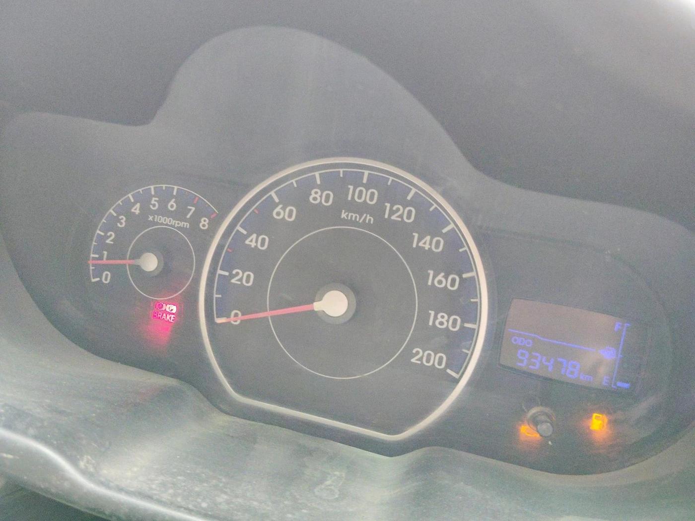 2011 Hyundai i10 MAGNA 1.2, CNG, Manual, 93,478 km, interior