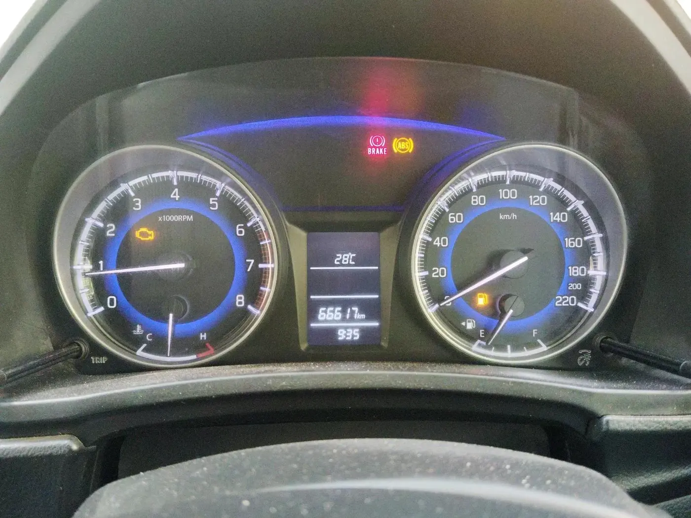 2017 Maruti Baleno DELTA PETROL 1.2, CNG, Manual, 66,617 km, interior
