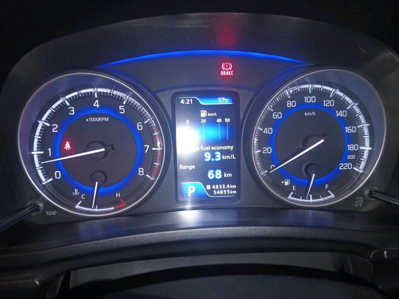 2019 Toyota Glanza G CVT, Petrol, Automatic, 54,855 km, interior
