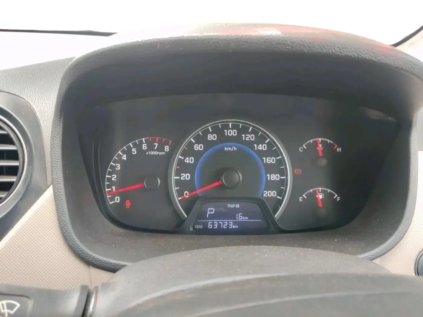 2014 Hyundai Grand i10 SPORTZ AT 1.2 KAPPA VTVT, Petrol, Automatic, 63,723 km, interior