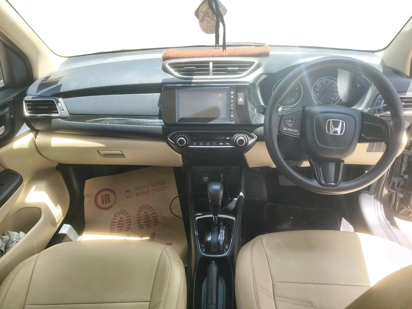 2019 Honda Amaze 1.2L I-VTEC VX CVT, Petrol, Automatic, 10,085 km, interior