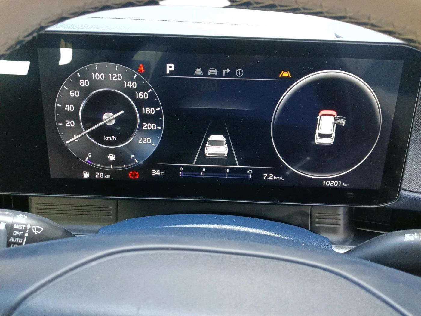 2025 KIA Carens Clavis HTX Plus 1.5 Turbo Petrol 6STR DCT, Petrol, Automatic, 10,201 km, interior
