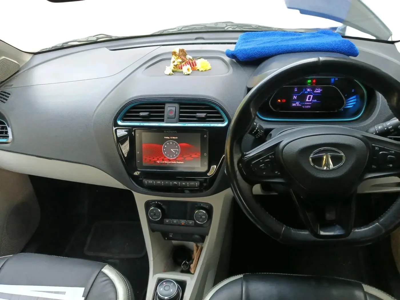 2023 Tata TIGOR EV XZ+ LUX, Electric, Automatic, 38,574 km, interior