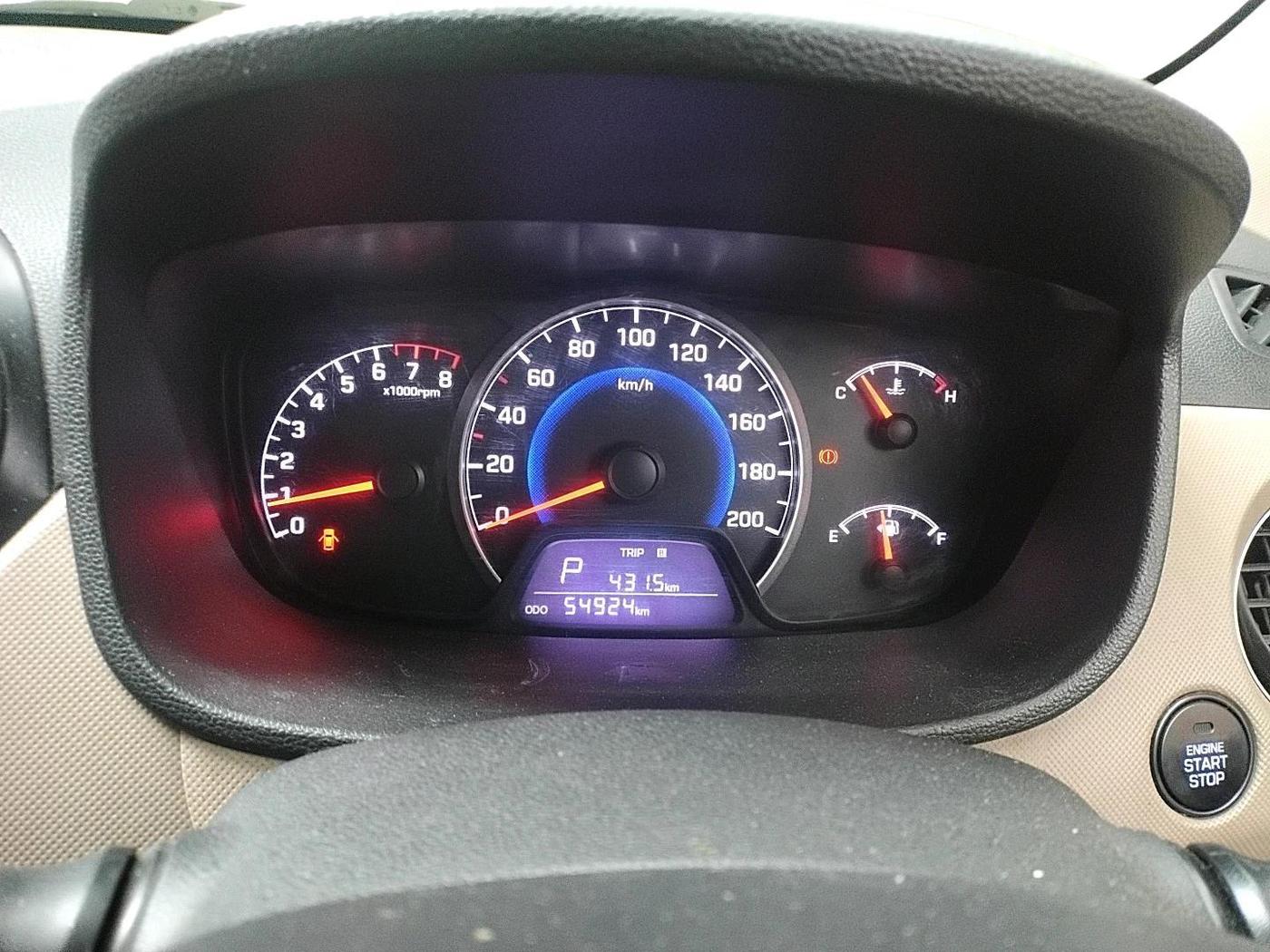 2015 Hyundai Grand i10 ASTA AT 1.2 KAPPA VTVT, Petrol, Automatic, 54,924 km, interior