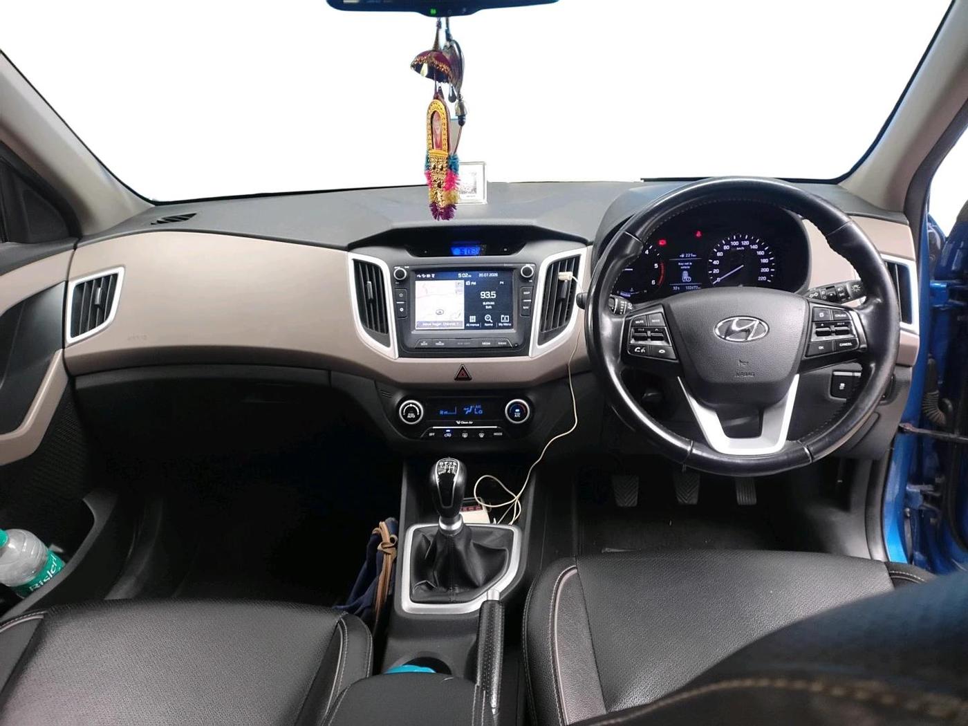 2018 Hyundai Creta SX (O) 1.6 DIESEL, Diesel, Manual, 1,02,672 km, interior