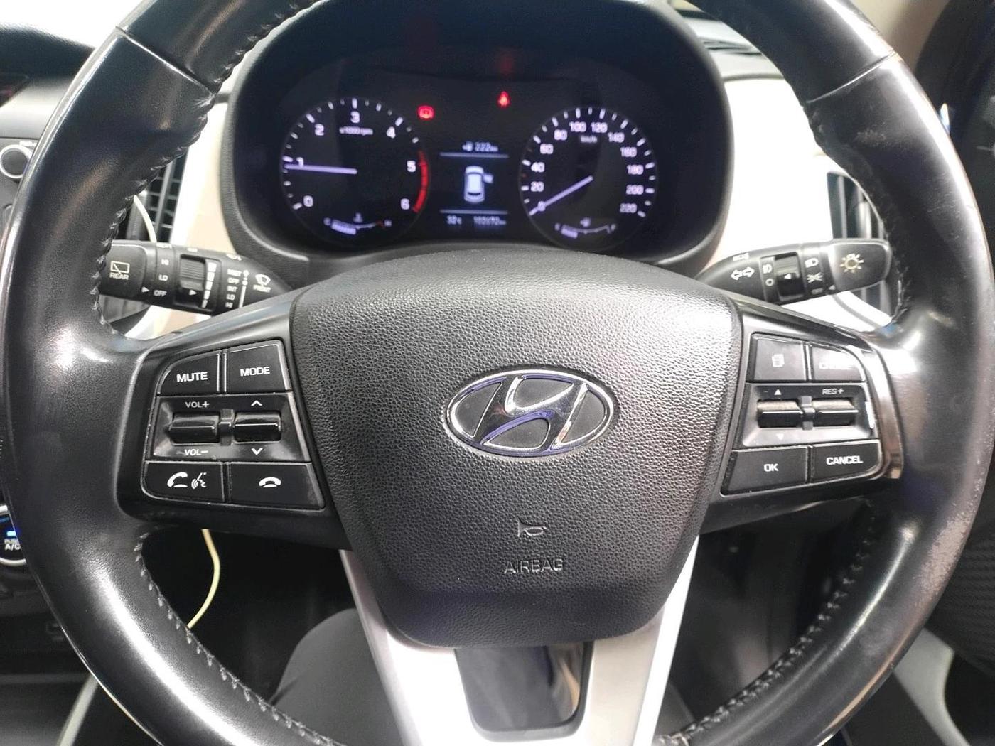 2018 Hyundai Creta SX (O) 1.6 DIESEL, Diesel, Manual, 1,02,672 km, interior