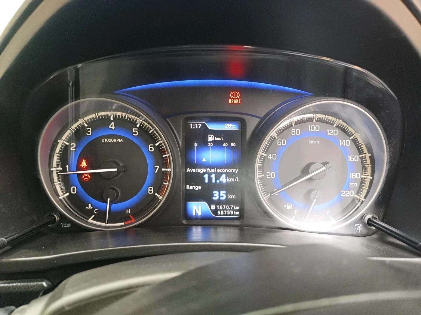2017 Maruti Baleno ZETA CVT PETROL 1.2, Petrol, Automatic, 58,759 km, interior