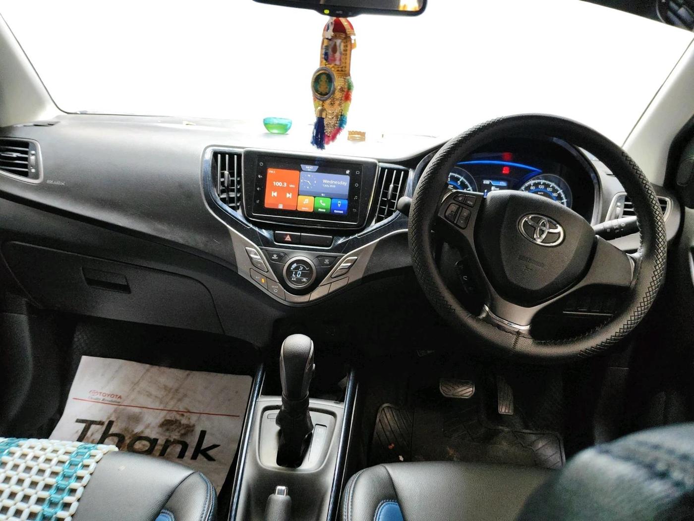 2020 Toyota Glanza G CVT, Petrol, Automatic, 36,384 km, interior