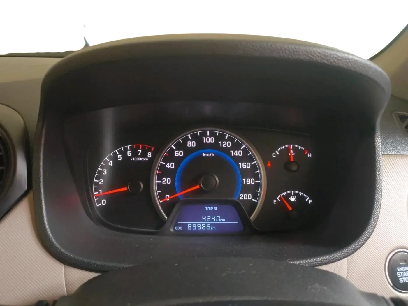 2014 Hyundai Grand i10 ASTA 1.2 KAPPA VTVT, Petrol, Manual, 89,965 km, interior
