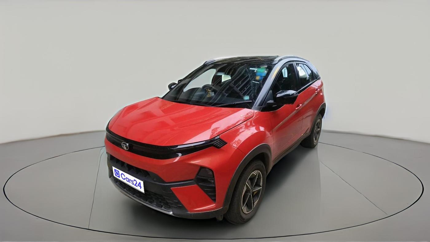 2023 Tata NEXON FEARLESS + SUNROOF DCA DUAL TONE 1.2 PETROL, Petrol, Automatic, 12,756 km, exterior