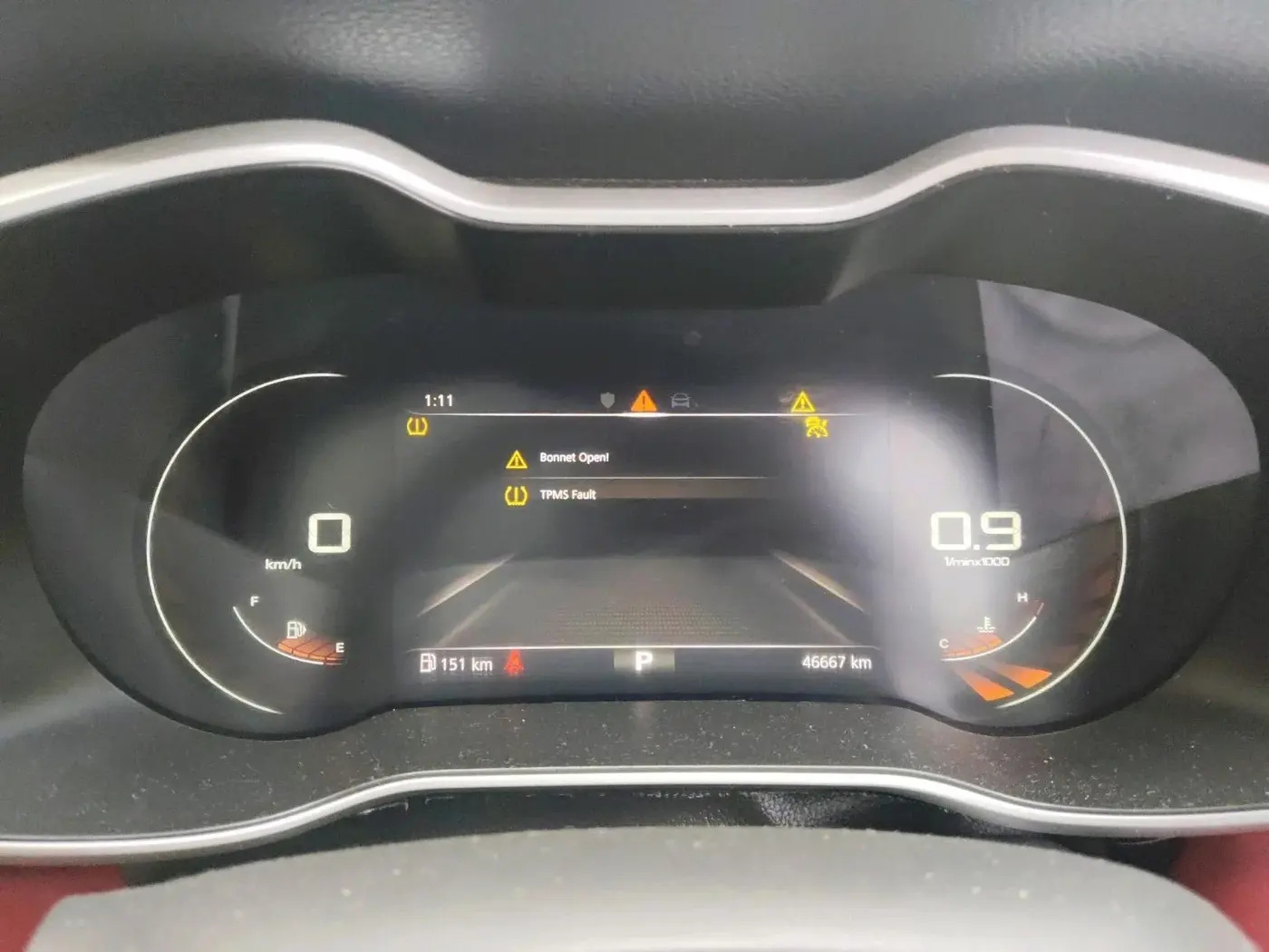 2021 MG ASTOR SAVVY 1.3 TURBO AT S RED, Petrol, Automatic, 46,667 km, interior