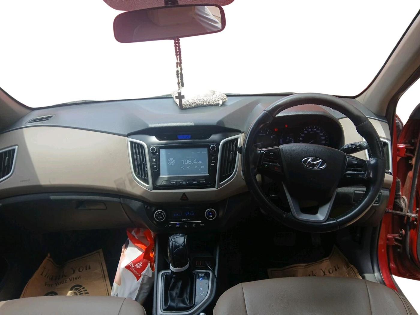 2018 Hyundai Creta SX PLUS AT 1.6 PETROL, Petrol, Automatic, 1,00,738 km, interior