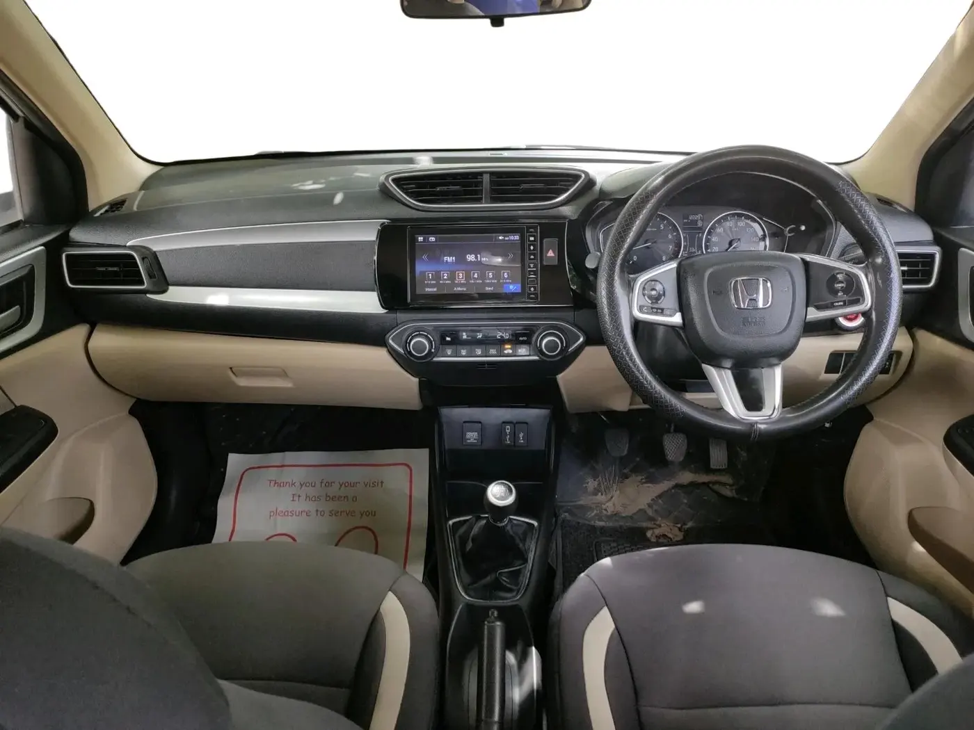 2021 Honda Amaze 1.2L I-VTEC VX, CNG, Manual, 1,22,297 km, interior