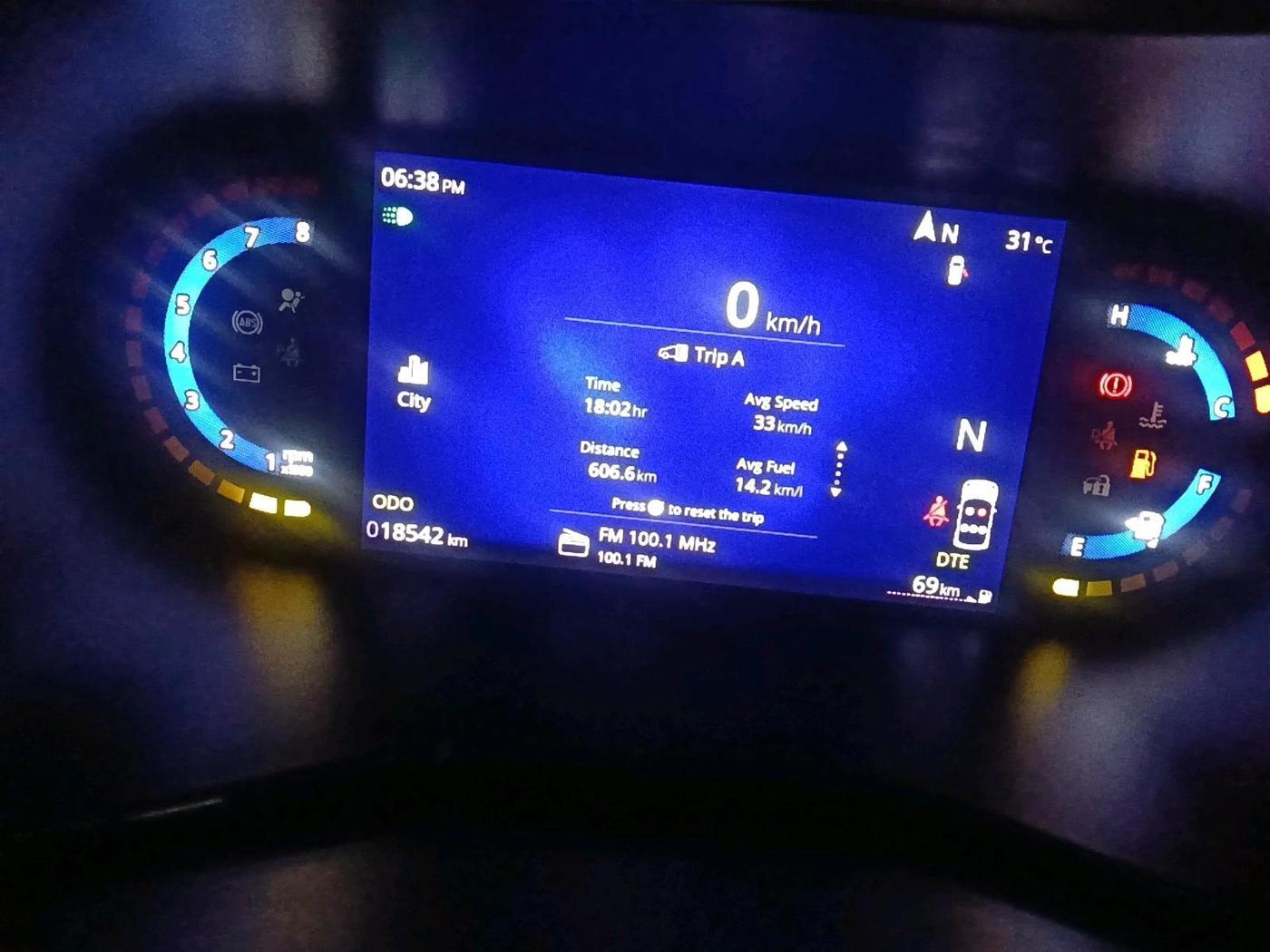 2023 Tata NEXON CREATIVE + AMT 1.5 DIESEL, Diesel, Automatic, 20,588 km, interior