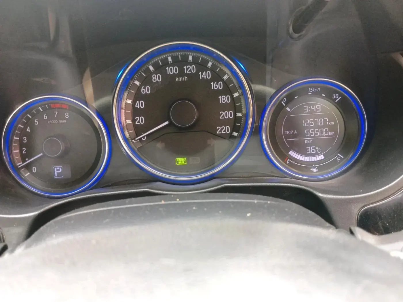 2015 Honda City 1.5L I-VTEC VX CVT, Petrol, Automatic, 1,25,787 km, interior
