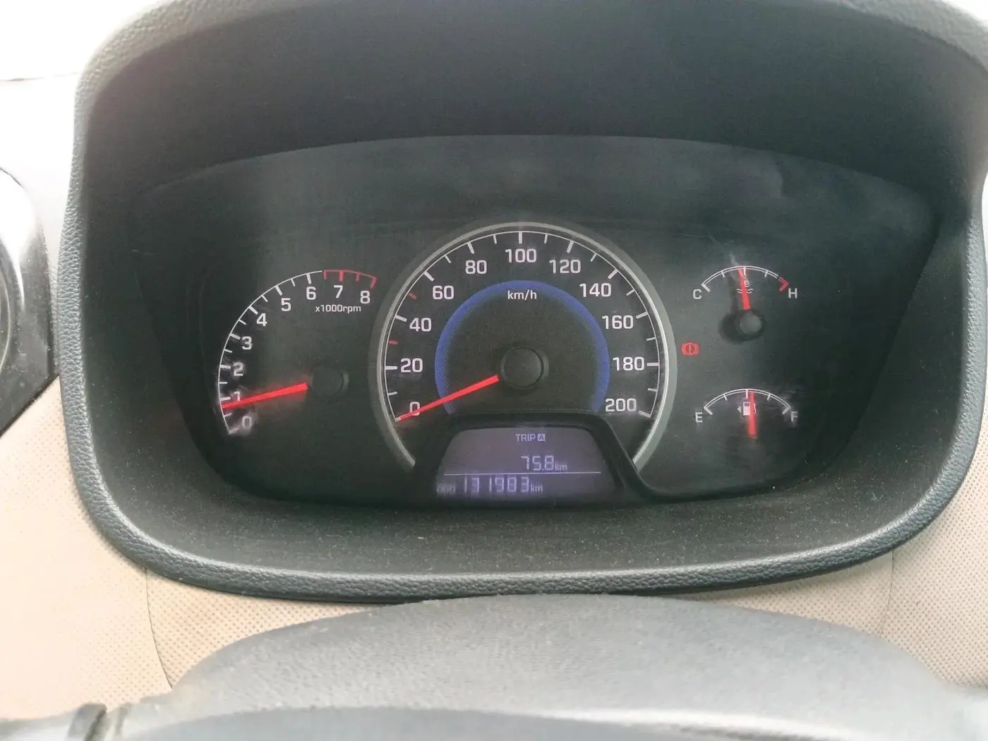 2014 Hyundai Grand i10 ERA 1.2 KAPPA VTVT, Petrol, Manual, 1,31,983 km, interior
