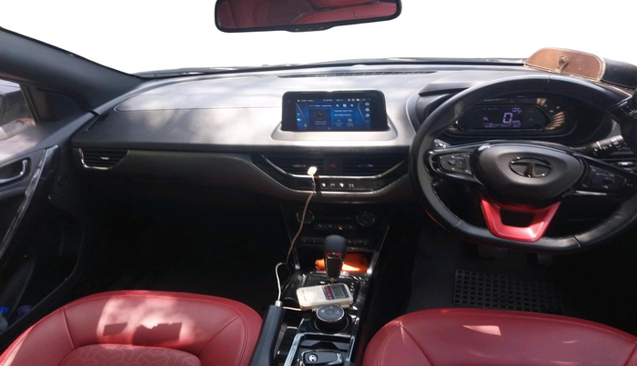2023 Tata NEXON XZA PLUS LUX SUNROOF RED DARK PETROL, Petrol, Automatic, 45,484 km, interior