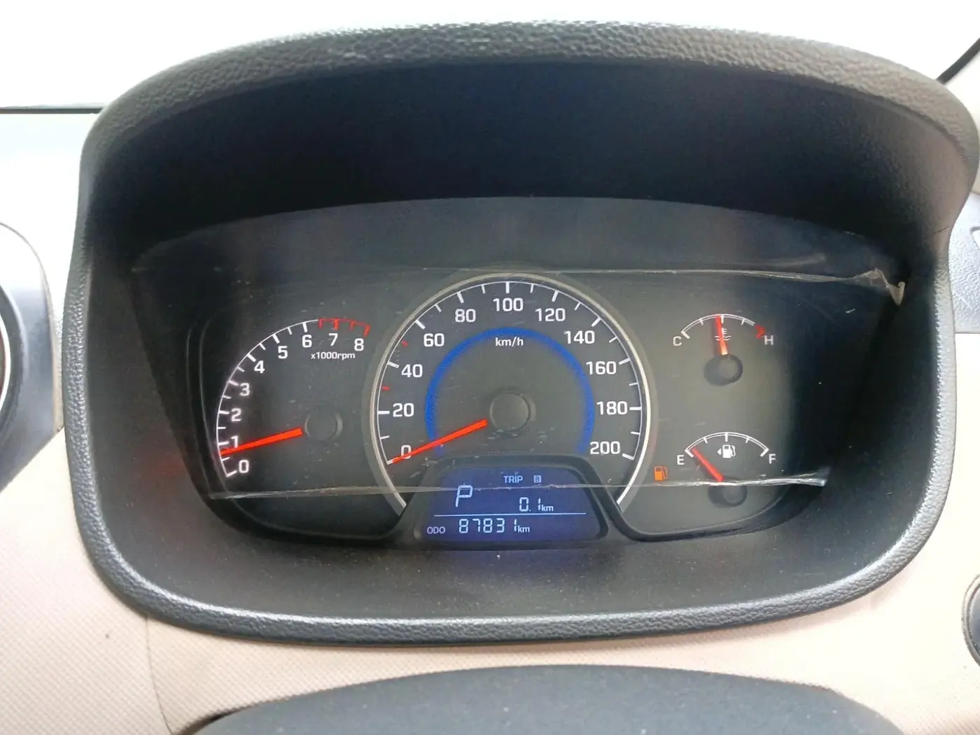 2015 Hyundai Grand i10 ASTA AT 1.2 KAPPA VTVT, Petrol, Automatic, 87,831 km, interior