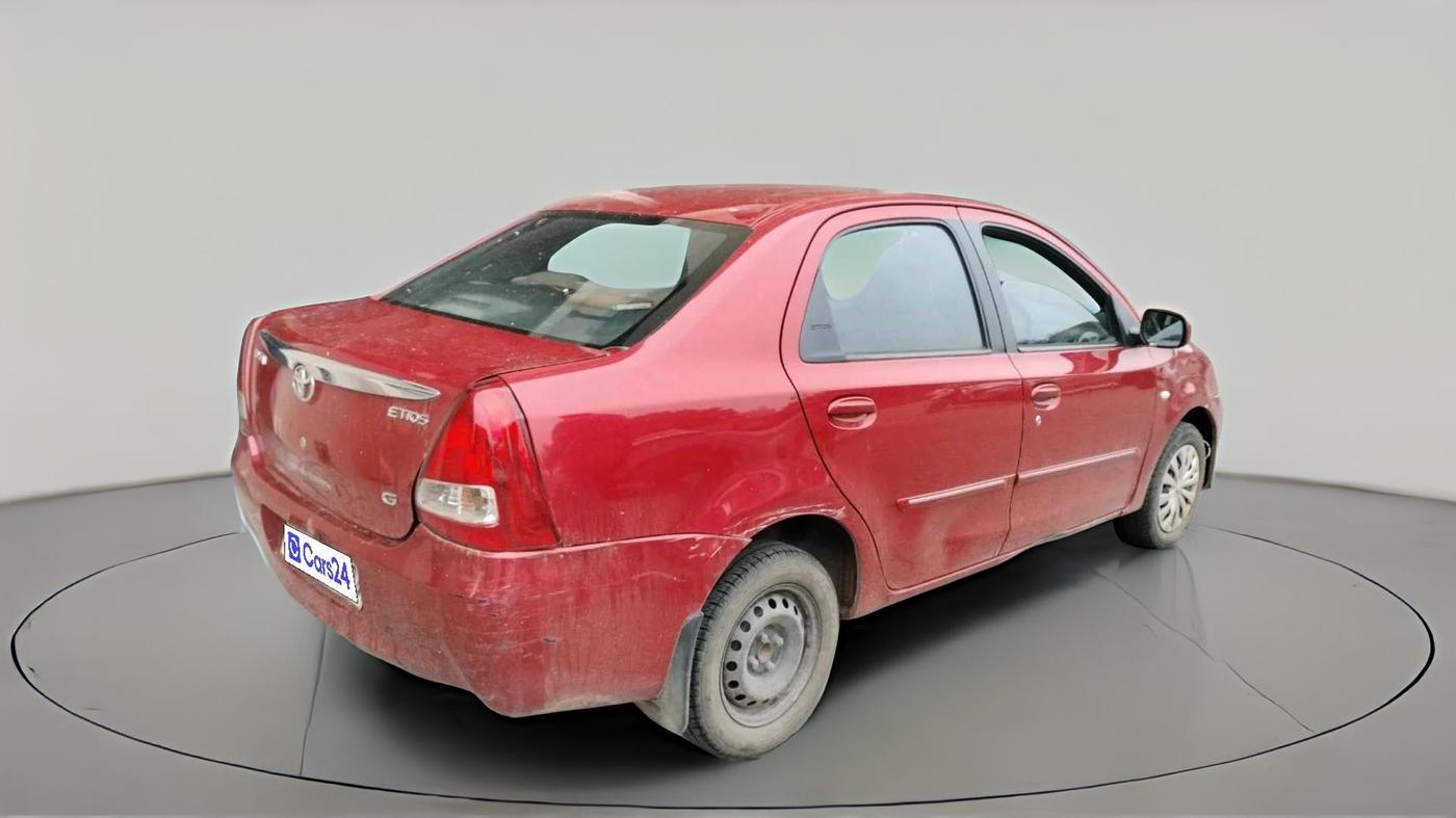 2011 Toyota Etios G, CNG, Manual, 1,36,929 km, exterior