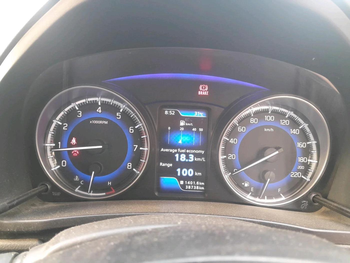 2021 Toyota Glanza V, Petrol, Manual, 38,738 km, interior