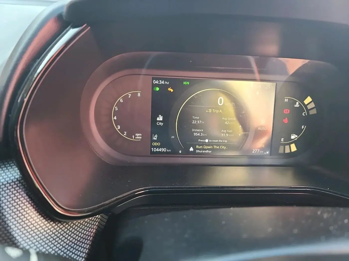 2023 Tata Harrier XZA + O 2.0L RED DARK EDITION 5 STR, Diesel, Automatic, 1,04,490 km, interior