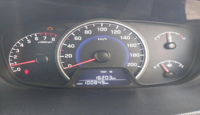 2017 Hyundai Grand i10 SPORTZ 1.2 KAPPA VTVT, CNG, Manual, 1,00,849 km, interior