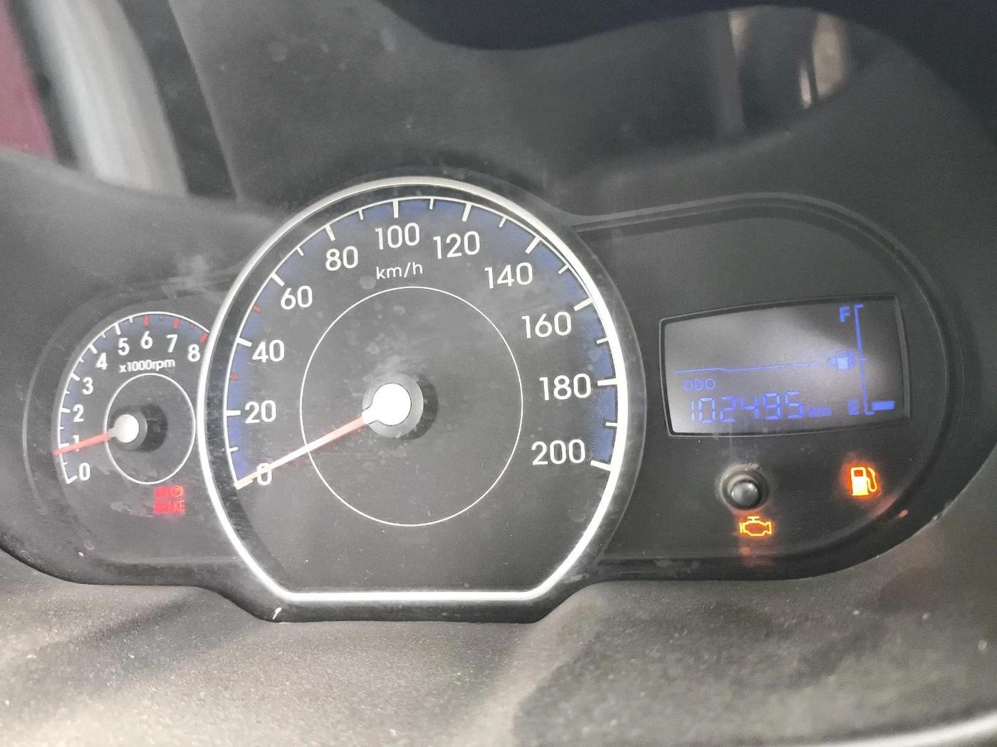 2014 Hyundai i10 D LITE 1.1, CNG, Manual, 1,02,495 km, interior