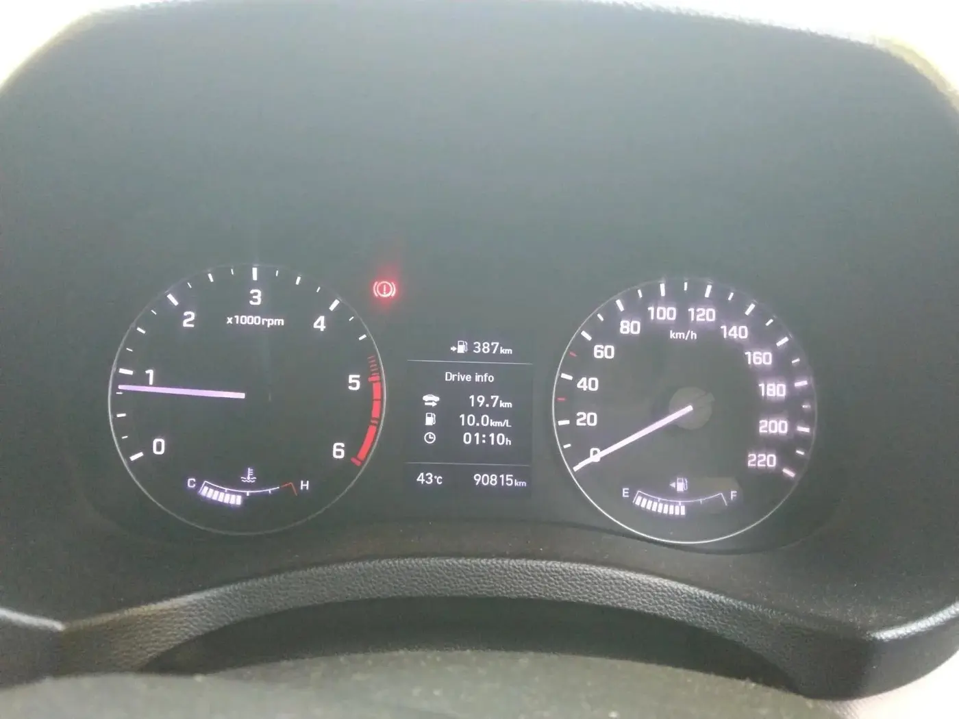 2018 Hyundai Creta SX (O) 1.6 DIESEL, Diesel, Manual, 90,815 km, interior