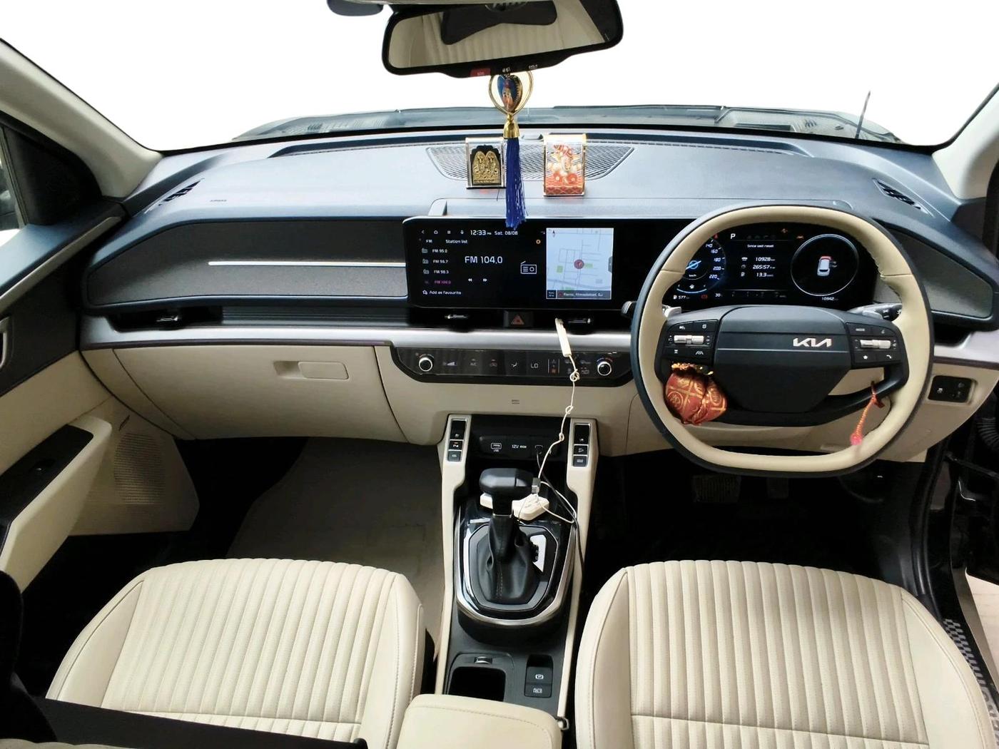 2025 KIA Carens Clavis HTX Plus 1.5 Turbo Petrol 7STR DCT, Petrol, Automatic, 10,928 km, interior