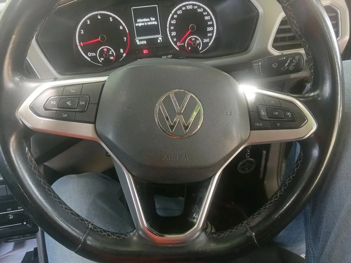 2021 Volkswagen TAIGUN HIGHLINE 1.0 TSI MT, Petrol, Manual, 1,67,470 km, interior