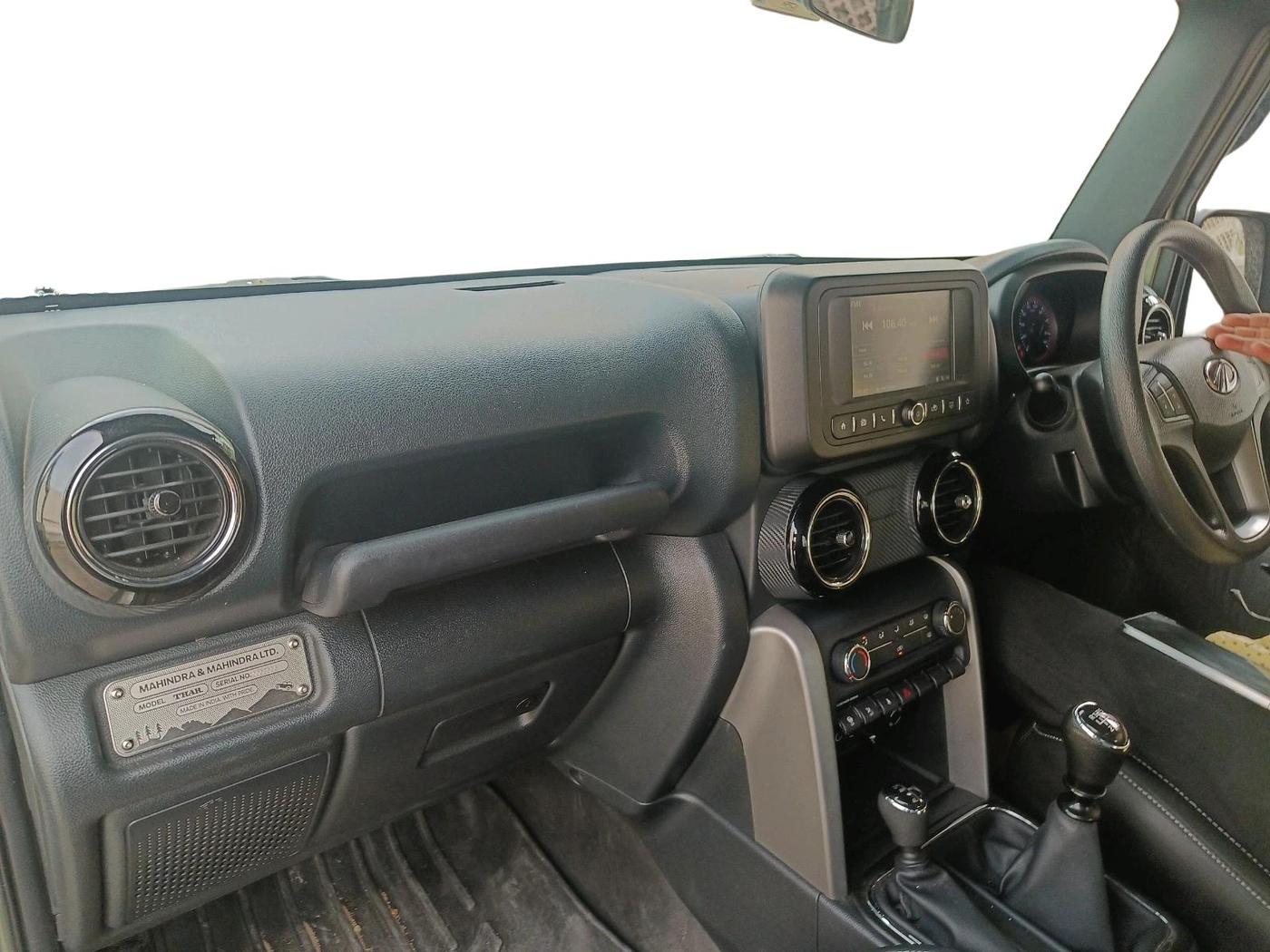 2022 Mahindra Thar LX HT PETROL 4WD MT, Petrol, Manual, 9,500 km, interior