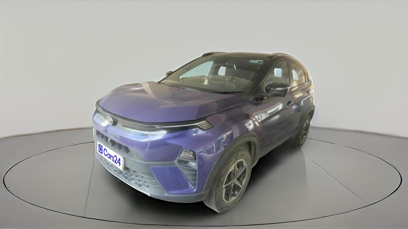 2023 Tata NEXON FEARLESS PURPLE + SUNROOF DCA DUAL TONE 1.2 PETROL, Petrol, Automatic, 19,369 km, exterior