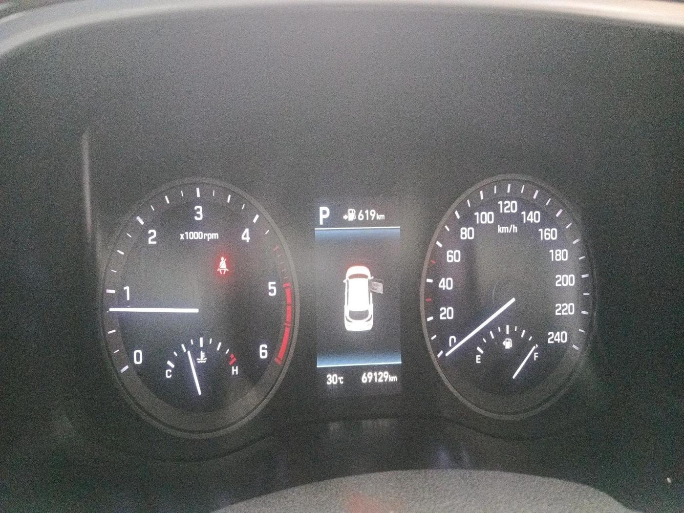 2020 Hyundai Tucson GLS 2WD AT DIESEL, Diesel, Automatic, 69,129 km, interior