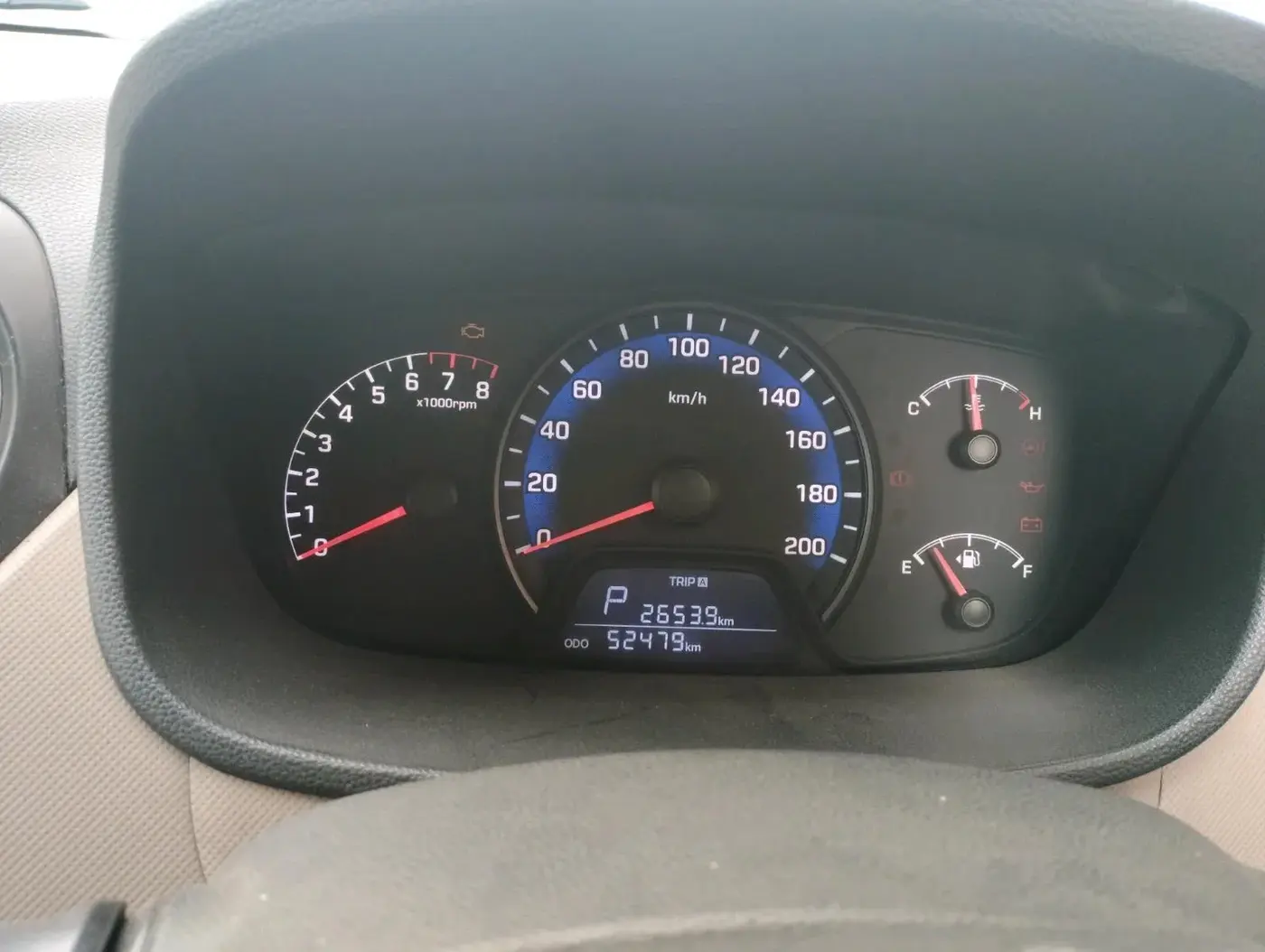 2014 Hyundai Xcent SX AT 1.2 (O), Petrol, Automatic, 52,479 km, interior