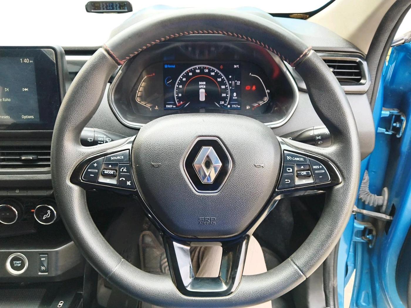 2022 Renault Kiger RXZ TURBO MT, Petrol, Manual, 33,659 km, interior