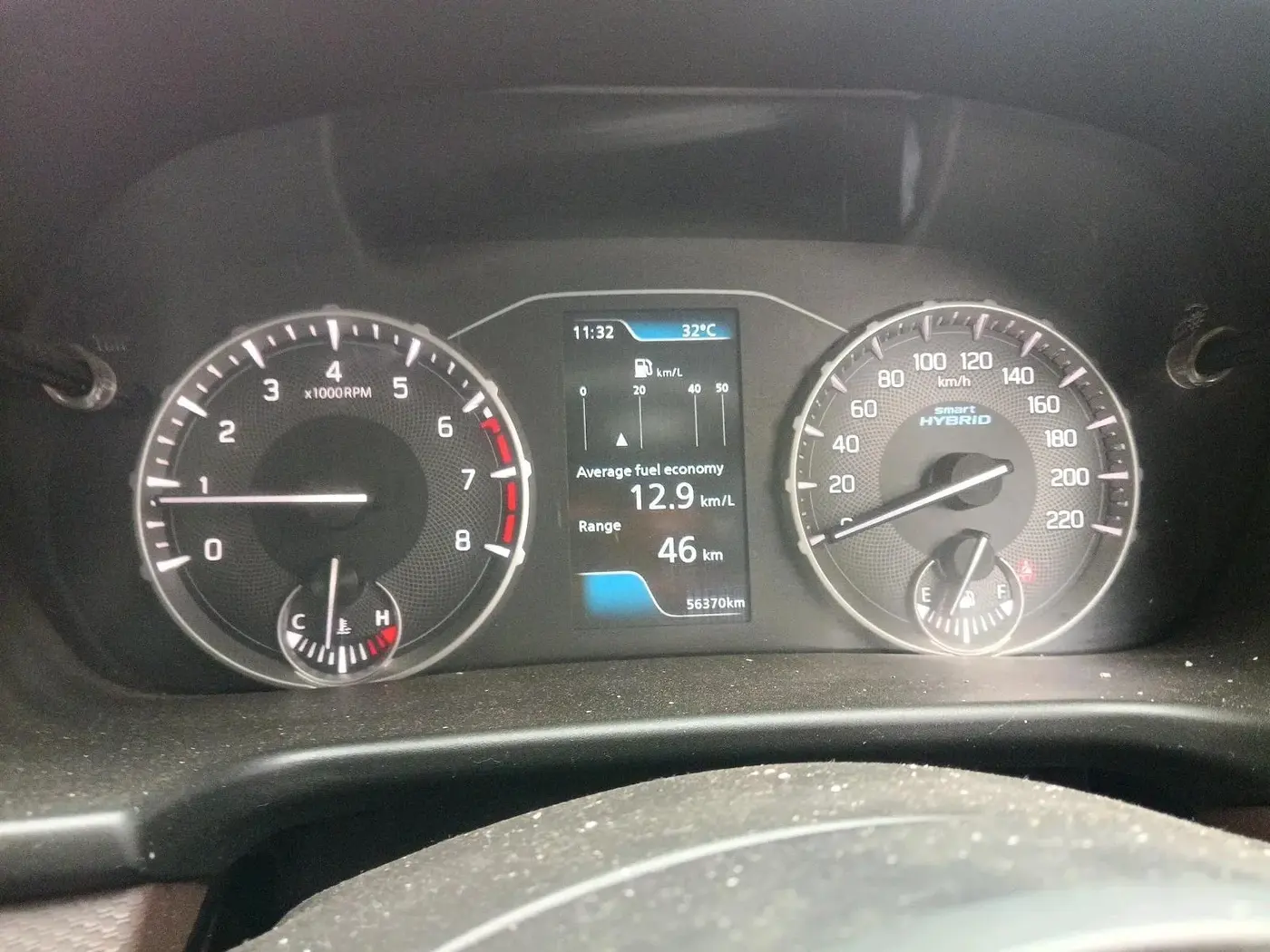 2023 Maruti BREZZA ZXI + SMART HYBRID DUAL TONE, Petrol, Manual, 56,370 km, interior