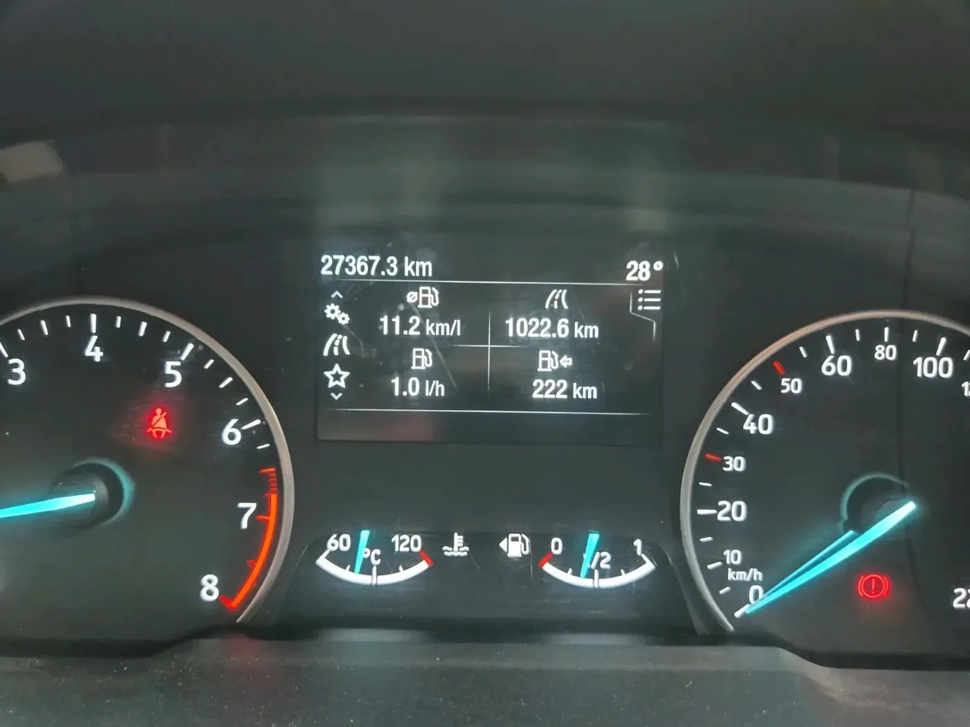 2020 Ford Ecosport TITANIUM + 1.5L PETROL, Petrol, Manual, 27,367 km, interior