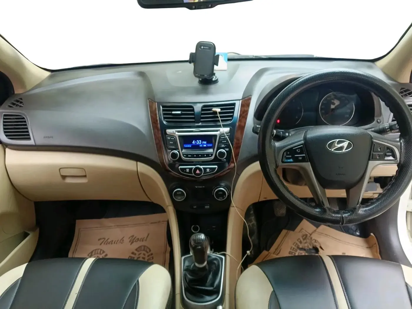 2017 Hyundai Verna 1.6 CRDI S, Diesel, Manual, 55,427 km, interior