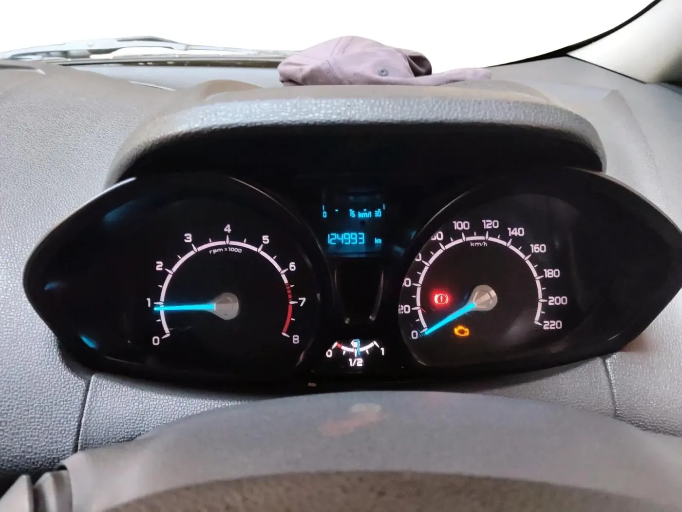 2014 Ford Ecosport TREND 1.5L PETROL, Petrol, Manual, 1,24,993 km, interior