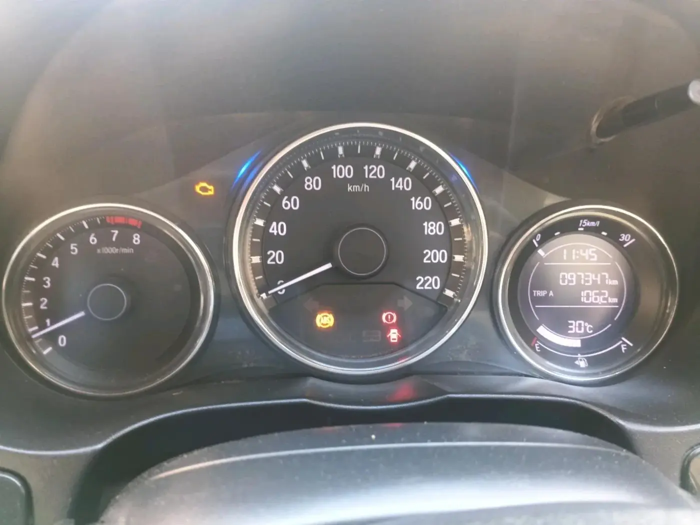 2018 Honda City 1.5L I-VTEC VX, CNG, Manual, 1,05,500 km, interior