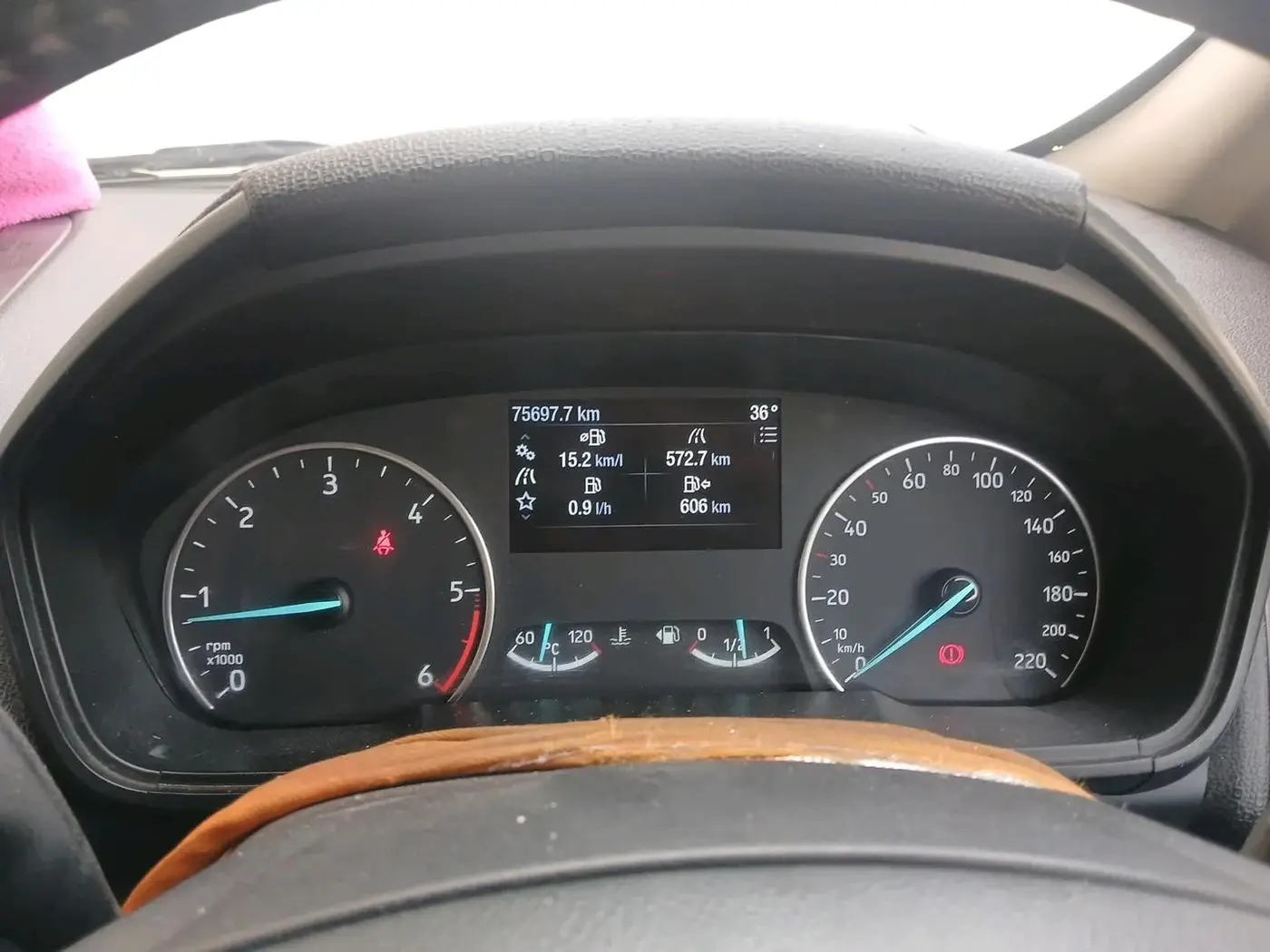 2019 Ford Ecosport TITANIUM 1.5L DIESEL, Diesel, Manual, 75,697 km, interior