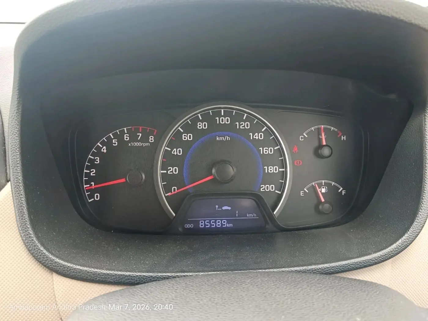 2016 Hyundai Grand i10 ASTA 1.2 KAPPA VTVT, Petrol, Manual, 85,589 km, interior
