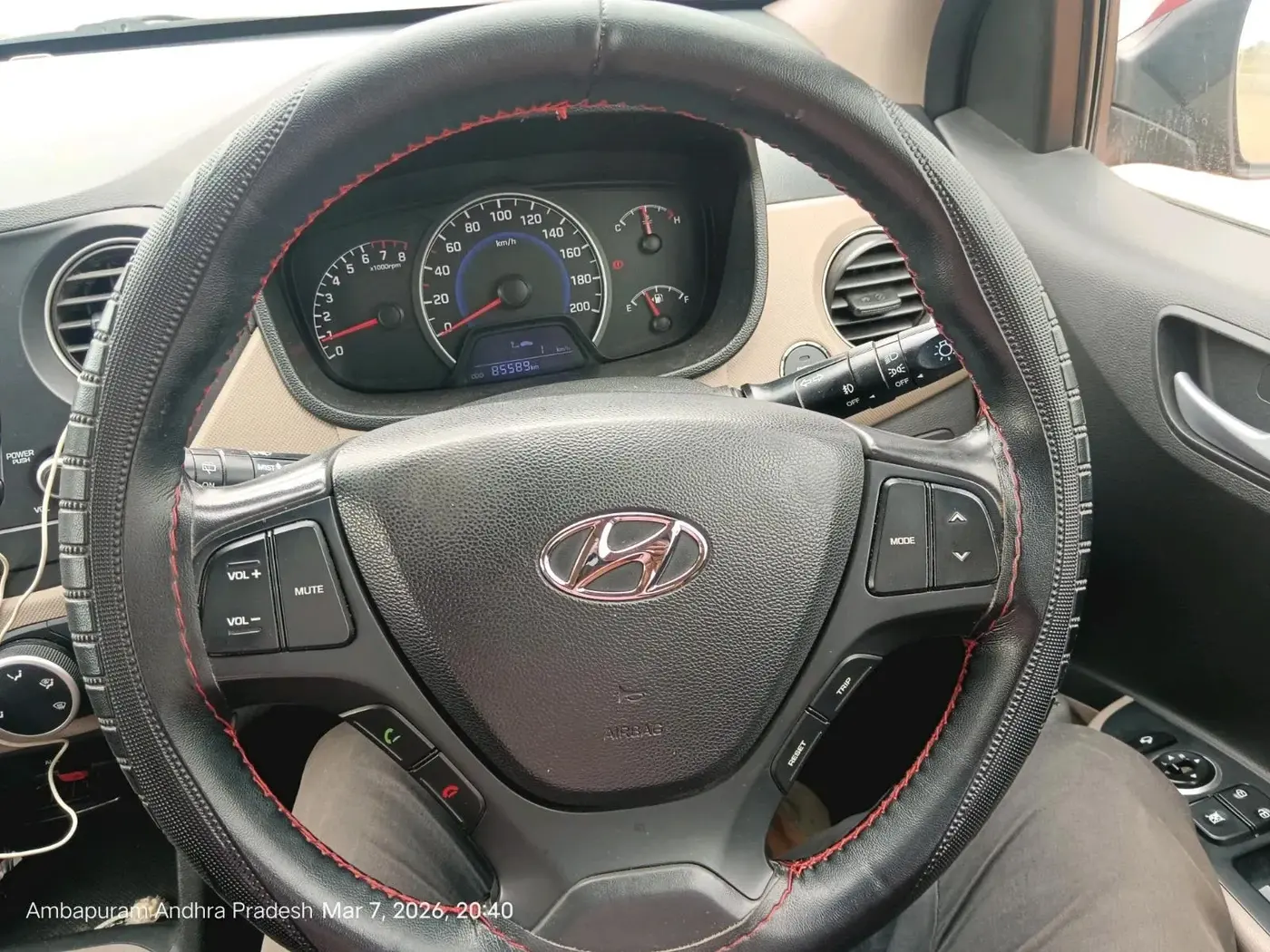 2016 Hyundai Grand i10 ASTA 1.2 KAPPA VTVT, Petrol, Manual, 85,589 km, interior
