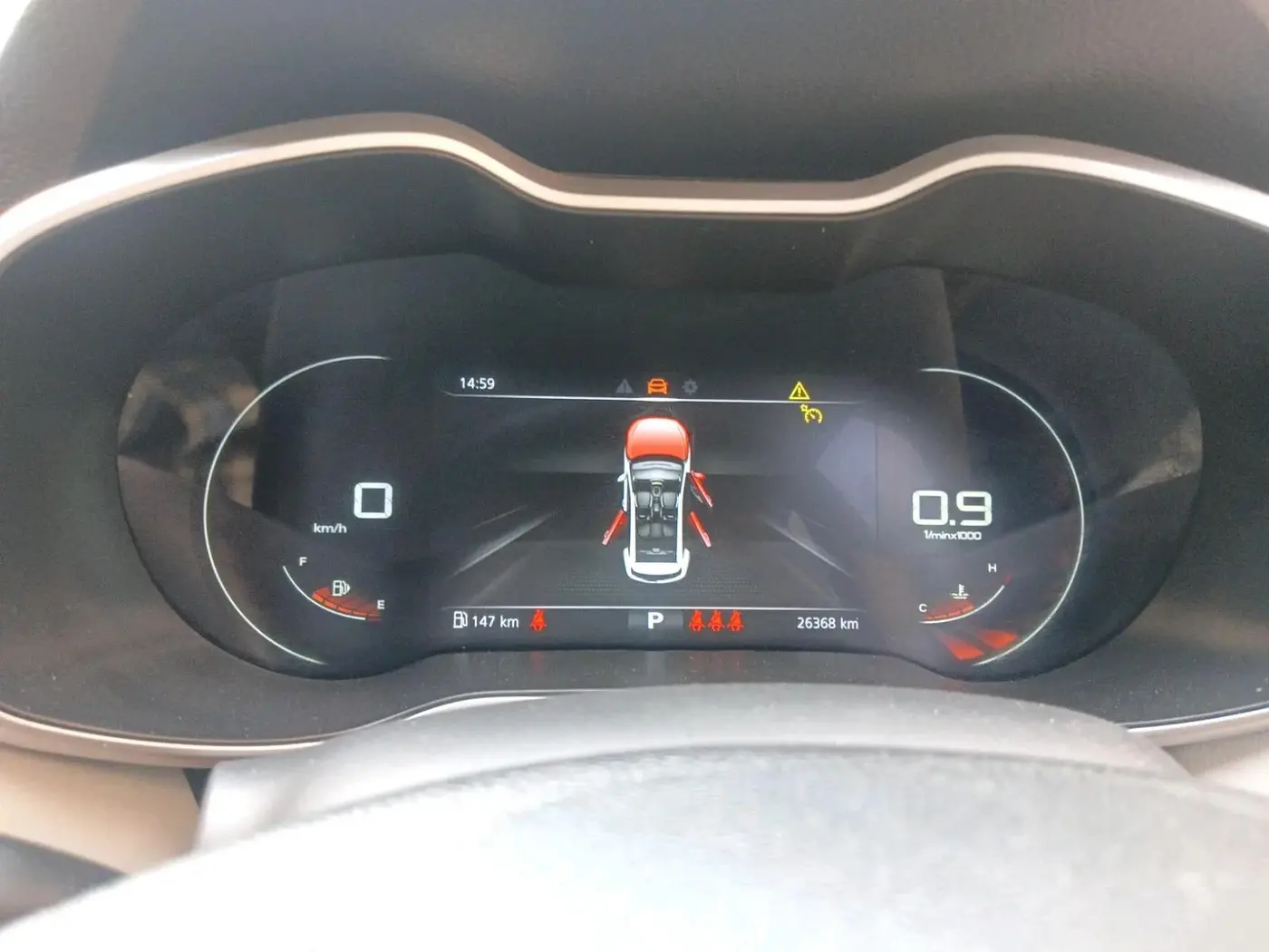 2023 MG ASTOR SMART 1.5 CVT, Petrol, Automatic, 26,368 km, interior