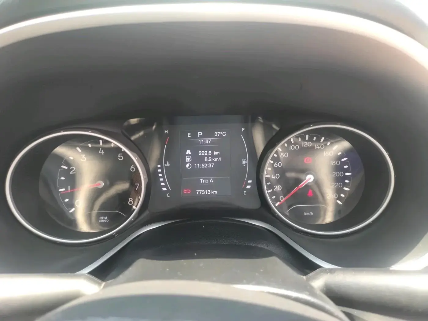 2020 Jeep Compass LIMITED PLUS PETROL AT, Petrol, Automatic, 77,313 km, interior