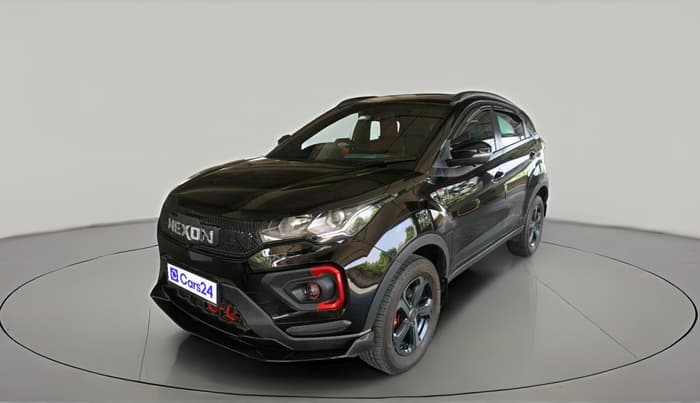 2023 Tata NEXON XZA PLUS LUX SUNROOF RED DARK PETROL, Petrol, Automatic, 27,092 km, exterior