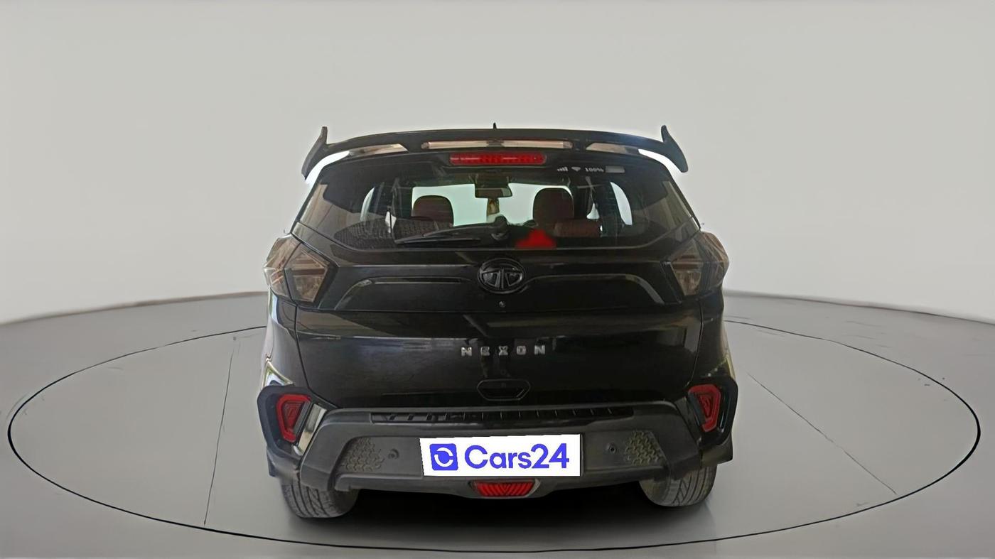 2023 Tata NEXON XZA PLUS LUX SUNROOF RED DARK PETROL, Petrol, Automatic, 27,092 km, exterior