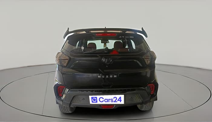 2023 Tata NEXON XZA PLUS LUX SUNROOF RED DARK PETROL, Petrol, Automatic, 27,092 km, exterior